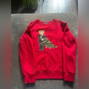 Christmas Polo Bear Crewneck Sweater